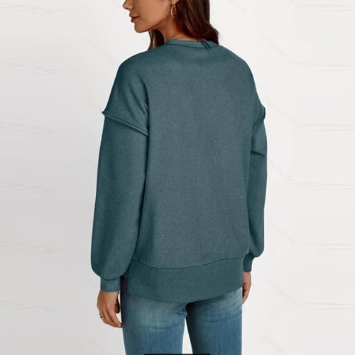 Womens Loose Pullover Sweaters Fall Winter Clothes 2025 Crewneck Slouchy Sweater Long Sleeve Casual Knitted Tops2