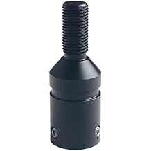 DEWHEL Custom Aluminum Universal Shift knob Shifter Adapter Compatible with Non Threaded Shifters BMW Mini M10X1.5 Black