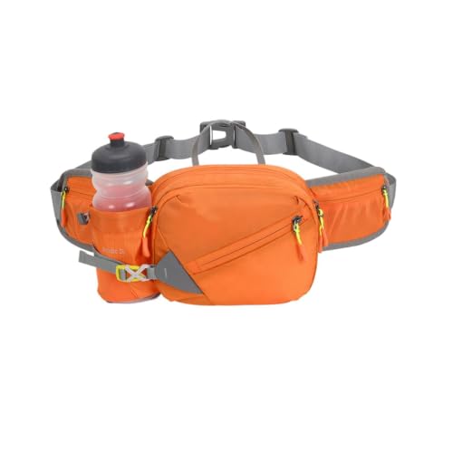 Cinturón de running anti-rebote con compartimento para agua y móvil