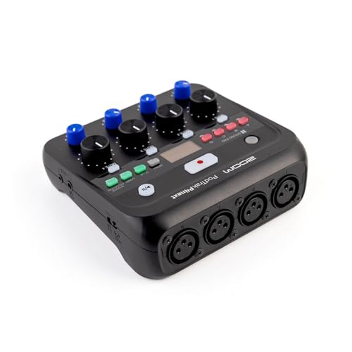 Image of Zoom PodTrak P4 Next Podcast Recorder Bundle with BTA-2 Bluetooth Adapter and 2x ZDM-1 Mic Packs - Wireless Remote Interview, Dynamic Microphones, Headphones, Podcast Equipment Kit for Duo Recording