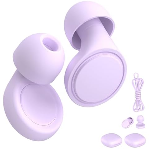 Jayine Reusable Silicone Ear Plugs for Sleep Cover
