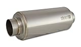 Vibrant Power 17532 Muffler, Universal, Titanium, Natural, 3.00 in. Inlet, 3.00 in. Outlet, 5.50 in. diameter Round Muffler body, 16.00 in. overall length, 3.85 lbs, each