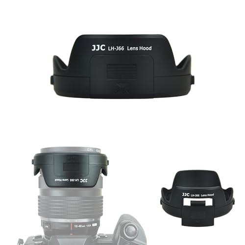 Image of JJC Lens Hood Shade for Olympus M. Zuiko Digital ED 12-40mm f /2.8 PRO Lens, Replaces Olympus LH-66 Hood with Filter Access Window for ND CPL Filter Rotation