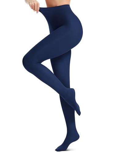 Geyoga 80 Denier Tights for Women Opaque Solid Color Soft Pantyhose with Multi-Colors Stretchable High Waist Stocking