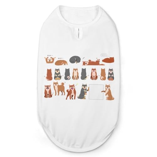 ペット服 柴犬 かわいい 犬服 ペットウェア Tシャツ パーカー 袖なし 犬の服 タンクトップ タンクトップ クールベスト 通気性 ファッション S-2XL