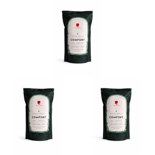Image of Cafe Coffee Day Comfort 65% Coffee 35% Chicory - 200Gm | Medium To Dark Roast | South Indian Filter Coffee | Fresh From Chikmagalur Factory, Packet (Pack of 3)
