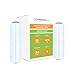 PSBM Pre-Stretched Stretch Wrap, 4 Pack, 13 Inch x 1476 Feet, 34 Gauge, Clear, Large Plastic Cling Film for Pallets Moving Storing