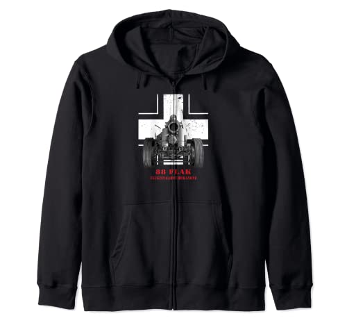 German 88 Flak anti-aerei anticarro pistola WW2 Felpa classico con cappuccio