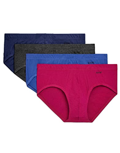 2(X)IST Essentials 4-Pack Bikini Brief Dazzling Blue/Varsity Navy/Festival Fuchsia/Charcoal Heather LG