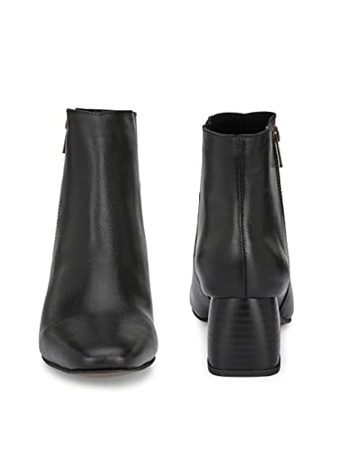 Image of EL PASO Leather Formal High Heel Chelsea Boots for Women
