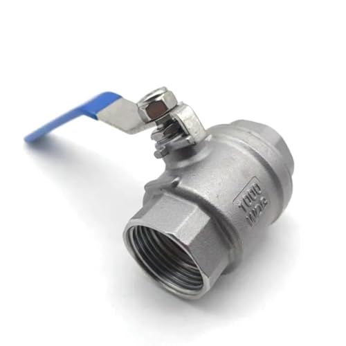 Robinet à bille en laiton, Vanne à boisseau sphérique en acier inoxydable SS304 P, vanne à boisseau sphérique à passage intégral, vanne femelle 1/4 / 1-1/2, vannes à poignée(3)