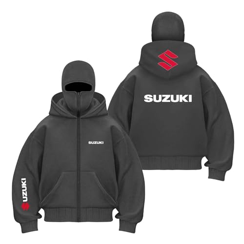 Winddichte Sturmhaube Für Herren Kapuzenpullover Sportbekleidung Für SU.ZU.K.I Jacke Langärmelig Bedruckt Mit Taschen Mantel Kapuzen-Outwear Oberteile-HuiS||M Winddichte Sturmhaube Für Herren Kapuzenpullover Sportbekleidung Für SU.ZU.K.I Jacke Langärmelig Bedruckt Mit Taschen Mantel Kapuzen-Outwear Oberteile-HuiS||M