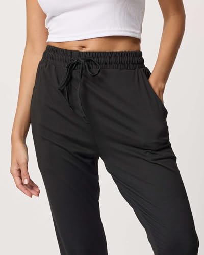 Image of 3 Pack Women's Joggers Sweatpants Lounge Pants Yoga Workout Pajama Pockets