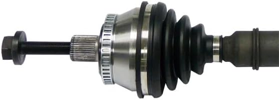 Close-up of the outer CV joint of the SKF VKJC4872 Driveshaft, showing the splined shaft and boot.