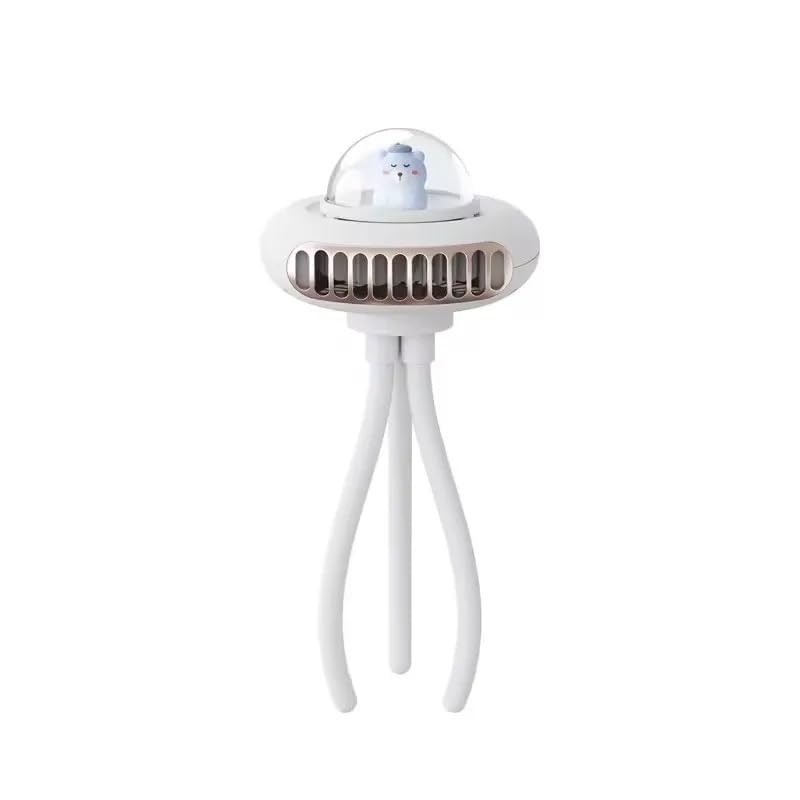VR Baby Luxury Stroller Fan Portable Rechargeable, Bladeless, Disco Volante (Pure White)