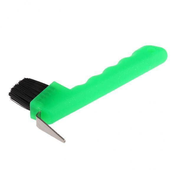 SAZ DEKOR 2xHoof Pick with Brush Horse Grooming Equipment Tool Green-image-23