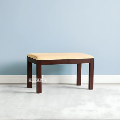 Image of 2 Seater Seating Bench for Home & Office l Daining Table Bench l Multipurpose Seating Bench for Indoor & Outdoor, Balcouny, Waiting Room Bench l Easy DIY l Walnut Finish l 36x14.5x17.5