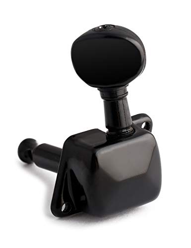 Metallor Guitar String Tuning Pegs Tuning Keys Semiclosed Machine Heads Tuners 3L 3R Electric Guitar Acoustic Guitar Parts Replacement Black. #TOP5