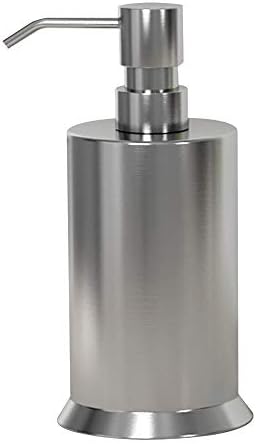 nu steel NP6H Newport Collection Liquid Soap & Lotion Dispenser Pump for Bathroom or Kitchen Countertops