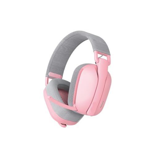 Genérico Auriculares for Juegos inalámbricos con Sonido Envolvente Bluetooth 7.1 micrófono de reducción Ruido, for PS5 Xbox(Pink)