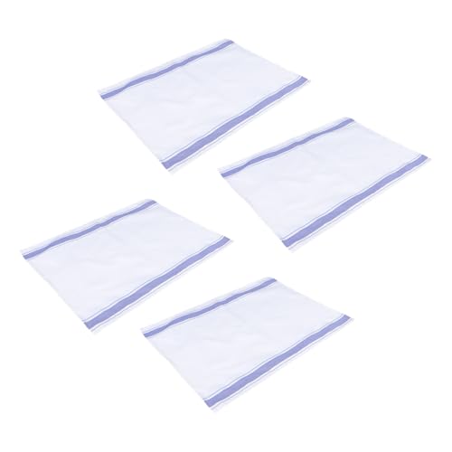 Set de 4 Servilletas de Tela de Algodón Beaupretty Azul miniatura 1