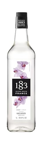 Image of 1883 Orchid Syrup for Drinks, Made in France, 1 Liter Glass Bottle