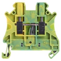 Phoenix Contact UT 2.5-PE Erdanschlussklemmenblock Einfach Grün/Gelb, 0.14 ? 4mm², Packung a 10 Stück