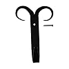 Renovators Supply Bathroom Hooks 5.5 in. Black Wrought Iron Wall Mount Hook for Hanging Robe, Towel, Hat Pack of 2 #2