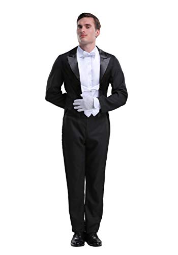 Men's Butler Costume Large Black