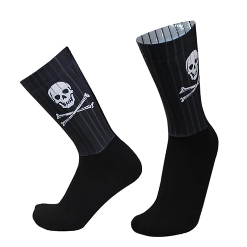 Aero Socks Cycling - Silicone Non-Slip Sports Breathable Comfortable Cycling Aero Socks Men one size 6-123