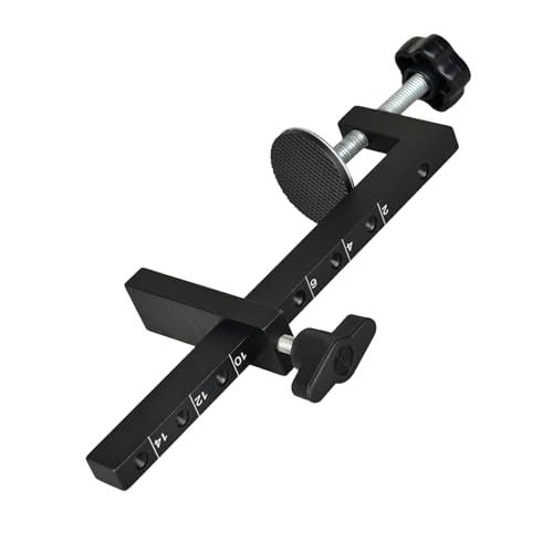 Woodworking G Clamp, 143mm Maximum Opening, Clamping and Reverse Clamping, Adjustable C Clamp for Fixing Cutting Drilling, Aluminum Carbon Steel Wood Clamp