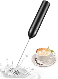 Mohard Milk Frother Handheld, Aluminum Alloy Mini Electric Foam Maker Coffee Frother, High Power 12000 RPM Motor, Battery Operated Whisk Drink Mixer for Latte, Cappuccino, Matcha, Hot Chocolate