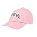 New Balance Men's and Women's Logo 6-Panel Curved Brim Hat, Paradise Pink