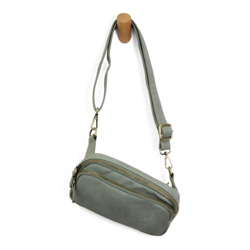Image of Joy Susan Womens Fashion Purse Kylie Double Zip Sling Belt Bag