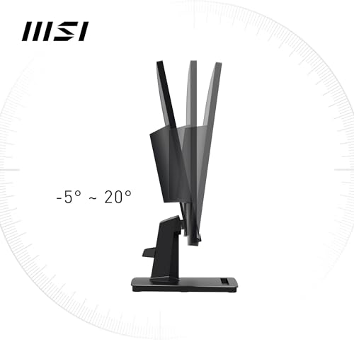 Image of MSI PRO MP251 24.5 Inch Full HD Office Monitor - 1920 x 1080 IPS Panel, 100 Hz, Eye-Friendly Screen, Built-in Speakers, Tilt-Adjustable - HDMI 1.4b, D-Sub (VGA)