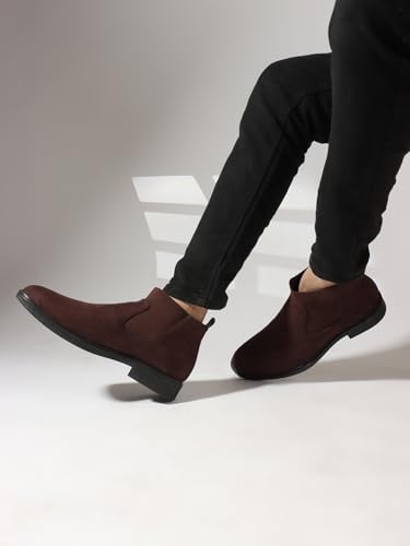 Image of Carlton London Men's Chelsea Comfortable Slip-On Round Toe Boot