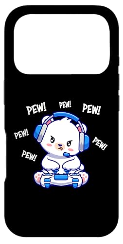 Funny Kawaii Kids Girls Boy Video Gamer Pew Polar Bear Lover ?????? iPhone 17 Pro ?