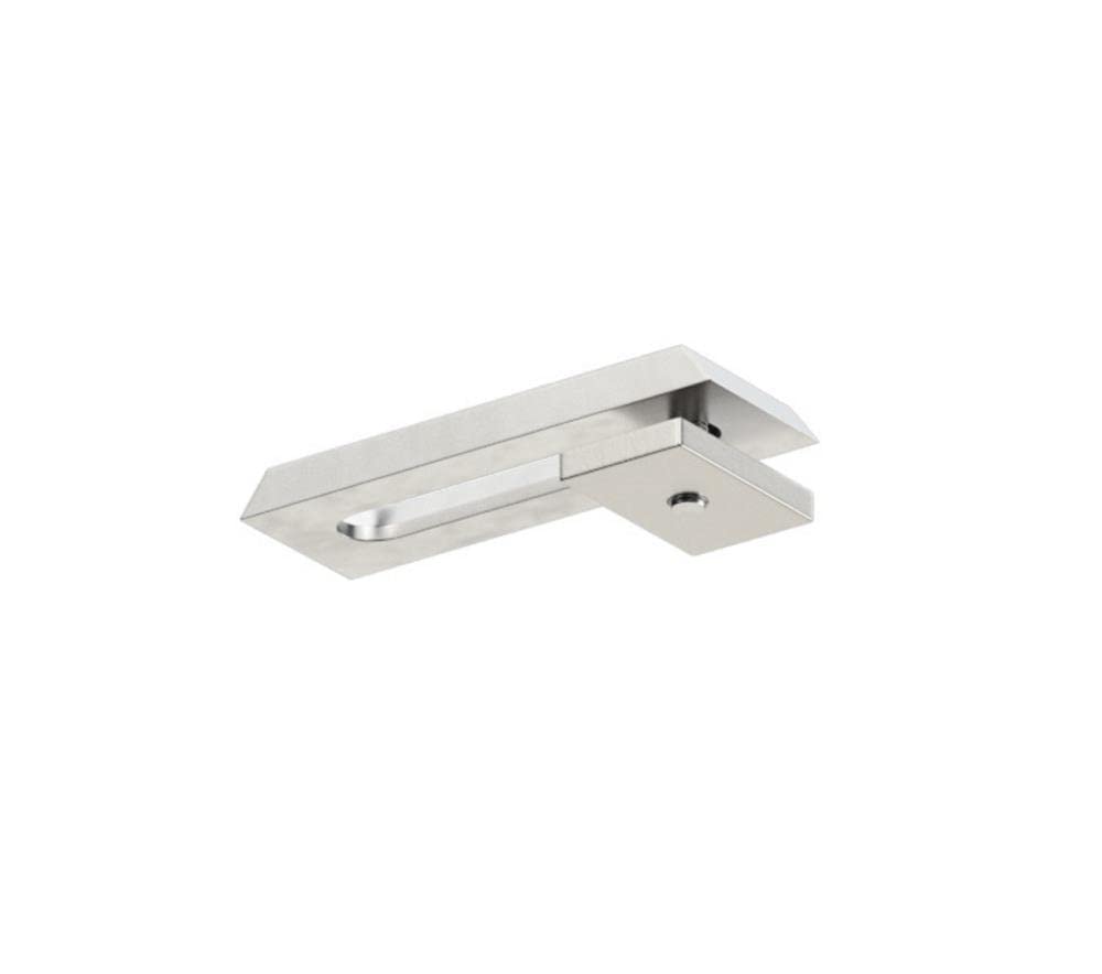 DécoProfi Gardinenstange Innenlauf 1-läufig Set rechteckig Above Schwarz/Verchromt I Länge: 480cm Aluminium für Deckenmontage I Als Gardinenschiene & Vorhangstange geeignet