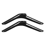 Dranvosk Universal TV Stand Legs for 32Inch TVs | 2PCS Replacement TV Feet with Screws | Easy Install Plastic Mounting Brackets, Black Tabletop Base Stand