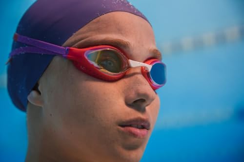 ARENA Air-Speed Mirror Schwimmbrille für Erwachsene, Schwimmbrille mit Großen Verspiegelten Linsen, UV-Schutz, 3 Austauschbare Nasenstege… – Ansicht 6