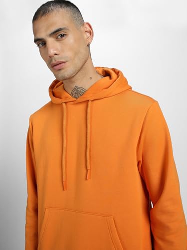 Image of Veirdo 280 GSM Cotton Fleece | Hooded Neck Full Sleeve | Regular Fit Sweatshirt | Solid Hoodie for Men | Sizes: S to 3XL