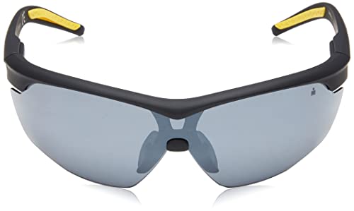 IRONMAN Men's Tenacity Sunglasses Wrap, Matte Black and Yellow, 52 mm2