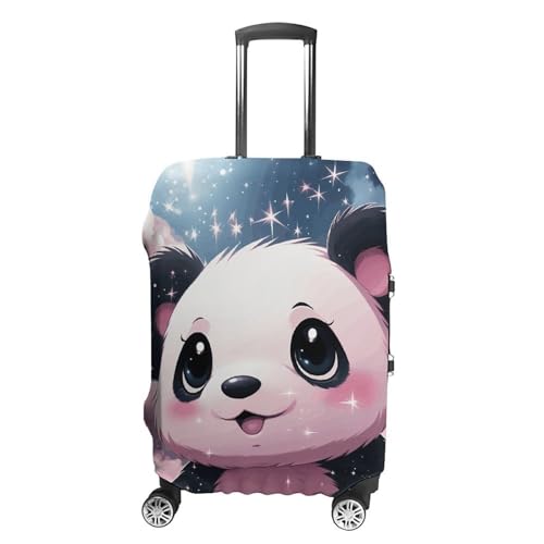 Panda Luggage Cover, Washable Elastic Suitcase Cover Protector Fit 18-32 Inch Luggage