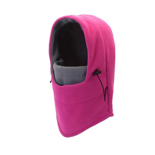 Cagoule pour femme et homme avec masque facial coupe-vent noir pour ski et outdoor