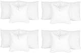 Throw Pillow Insert 24' x 24' (12 Pack) Synthetic Down with 100% Cotton Cover Faux Alternative...