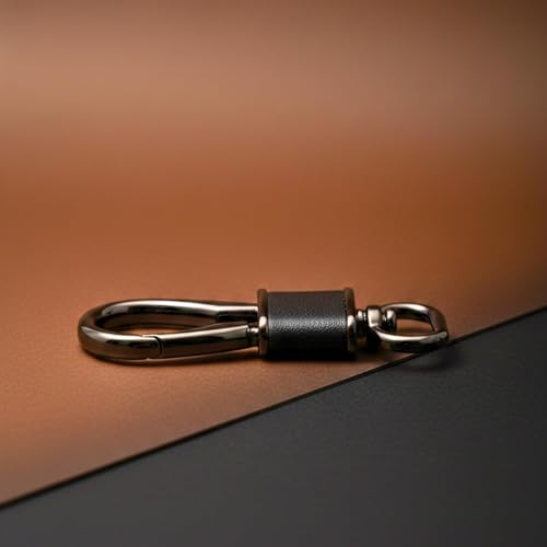 Image of THE MEN THING - Stylish Multicolor Stainless Steel Keychain for Men & Boys (ROYAL GRIP - Gunmetal Black)