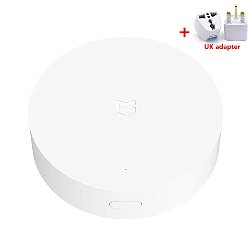 READY MART-bell bell - Update Version for Xiaomi Mijia Smart Home Multifunctional BLE Gateway 2/3 Alarm System Intelligent Online Radio Night Light Bell (3th add UK plug)