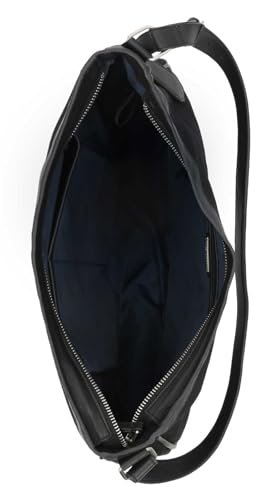 Harley-Davidson Women's B&S Logo Canvas Leather Hobo Shoulder Purse, Black3