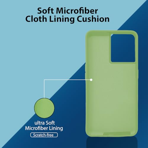 Image of LIRAMARK Liquid Silicone Soft Back Cover Case for OnePlus 10R 5G / 1+10R 5G (Mint Green)
