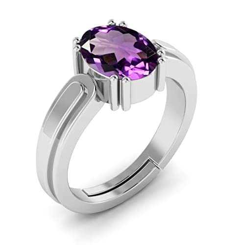 Bague en améthyste naturelle non traitée d'exception pour un style raffiné